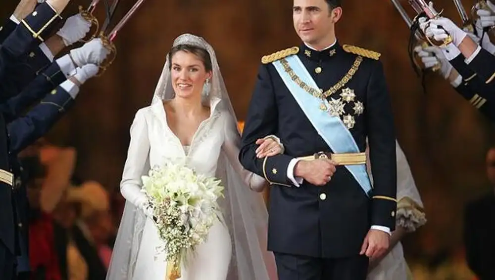 Boda entre Felipe VI y la reina Letizia