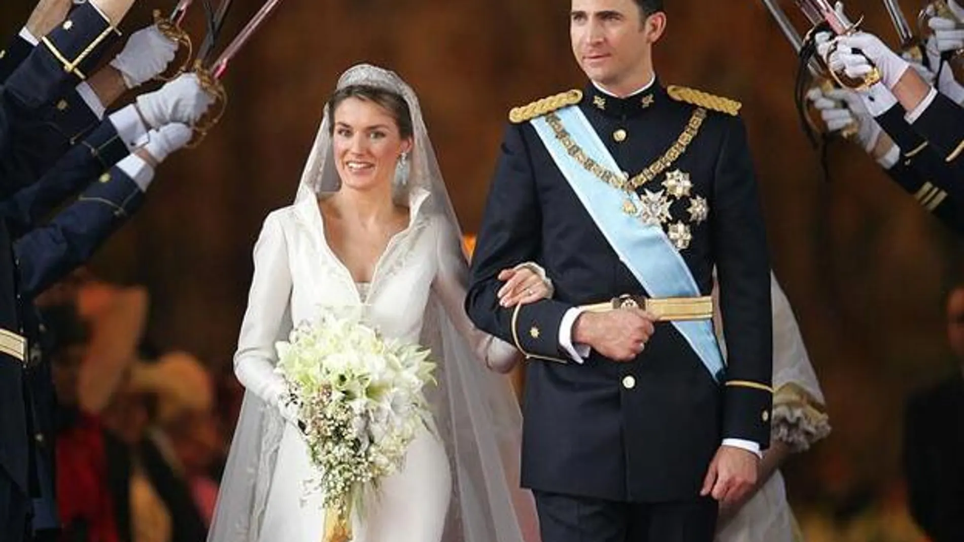 Boda entre Felipe VI y la reina Letizia