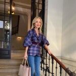 Carmen Lomana con blazer en azul