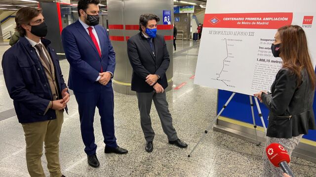 El consejero Transportes e Infraestructuras del Gobierno regional, David Pérez ayer en Atocha