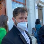 El candidato presidencial chileno Gabriel Boric