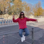 Marta Pombo con jersey de Basyco Jérez.
