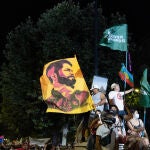 Cartel con el rostro de Gabriel Boric