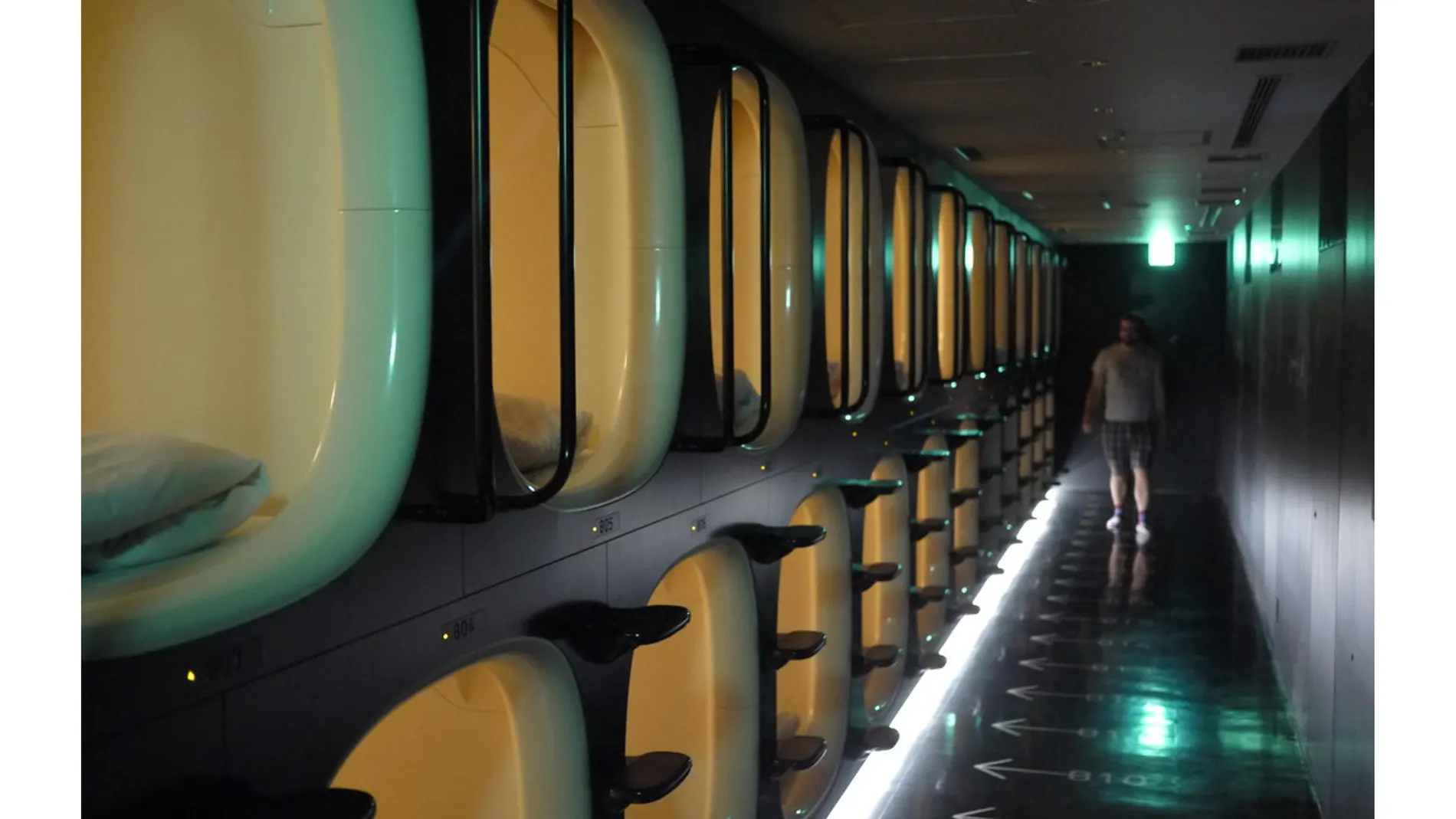 Hotel cápsula en Kyoto, Japón