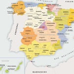 Mapa de España.