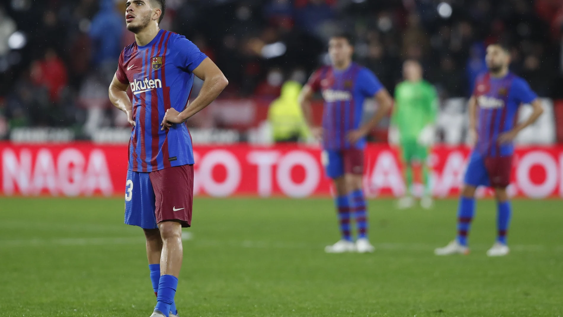 Ez Abde con el Barcelona.