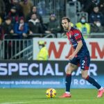 Diego Godín con el Cagliari.