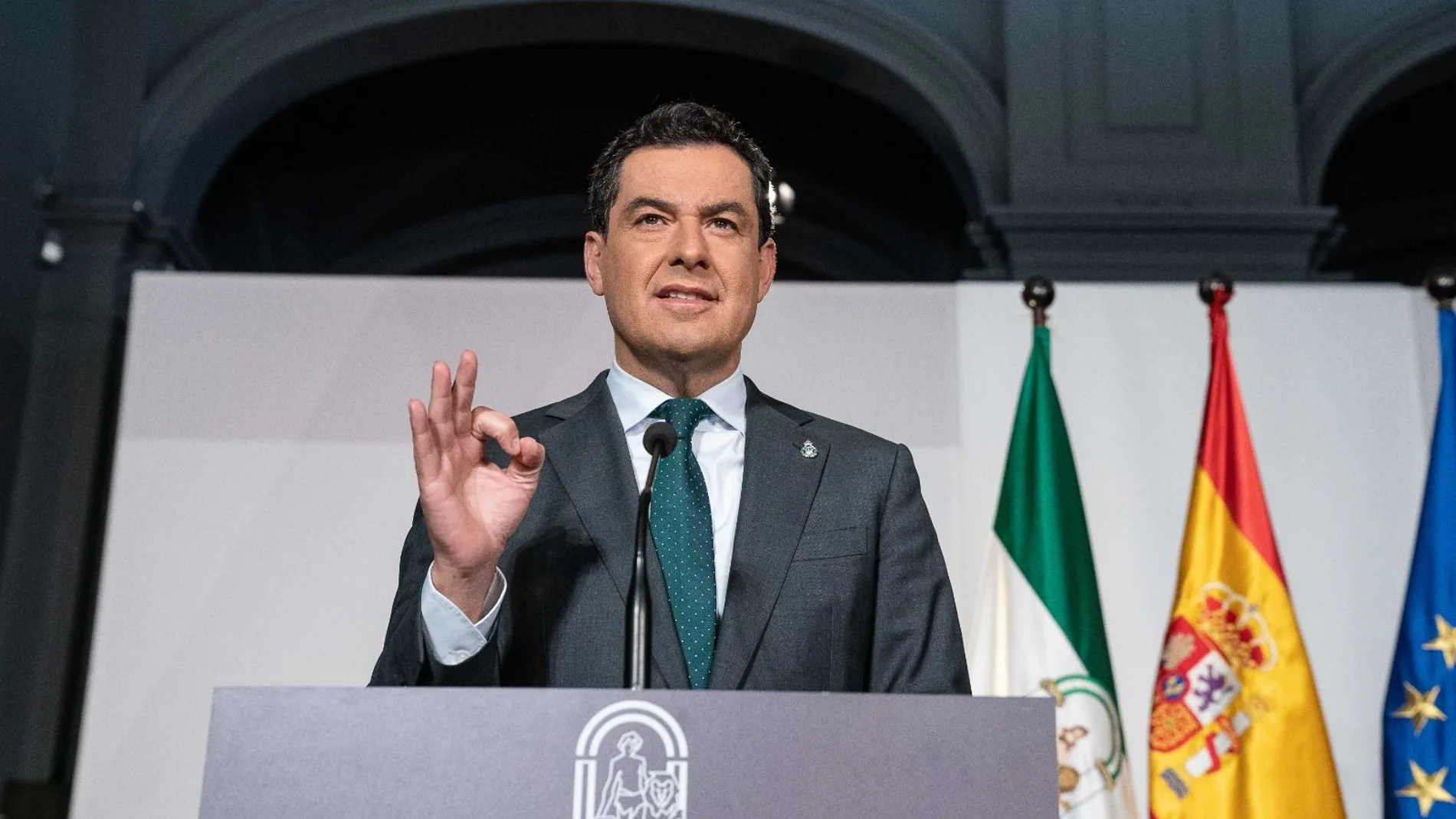 Juanma Moreno comparece tras una Conferencia de Presidentes