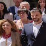 La concejala de Vinaròs, Ana Fibla, junto al alcalde socialista, Guillem Alsina