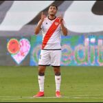 Yacine Qasmi con el Rayo Vallecano.