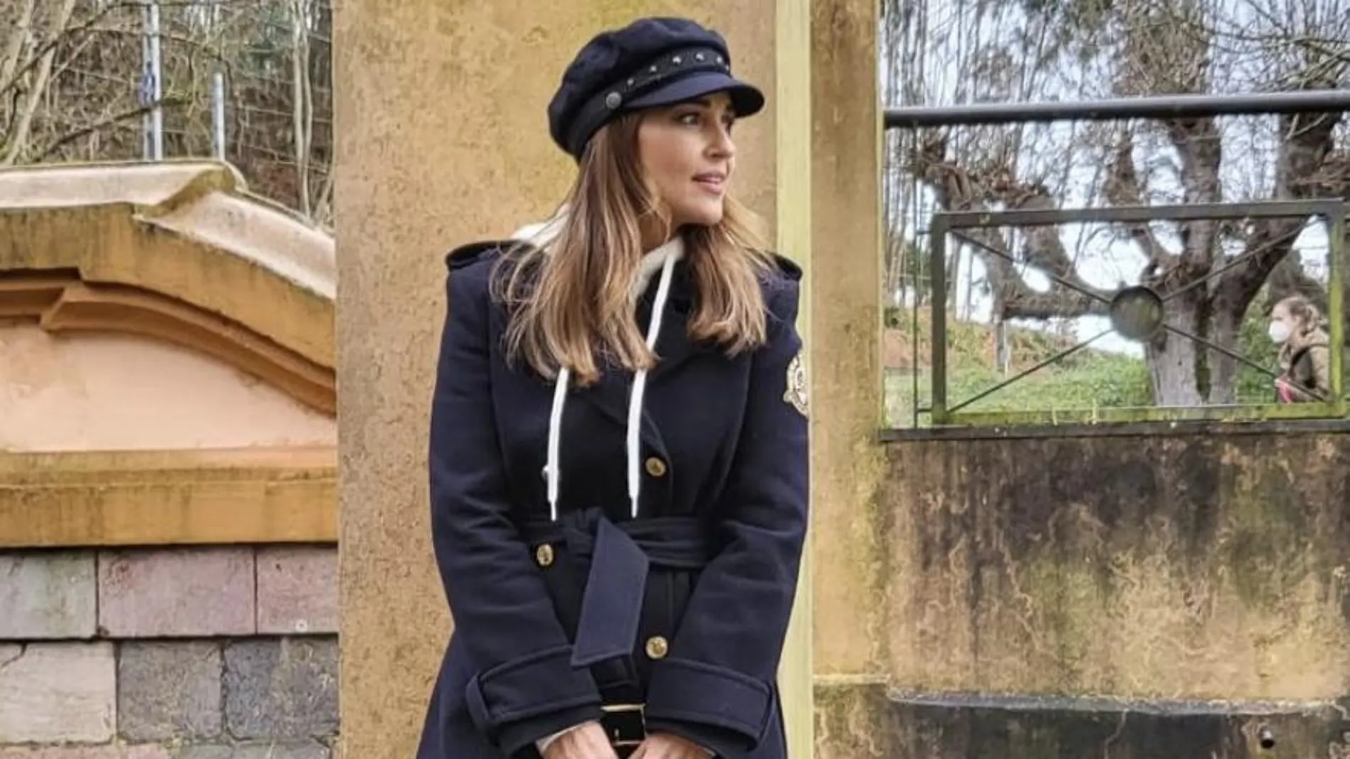 Paula Echevarría y su outfit estilo marinero.