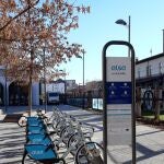 Estación para el préstamo de bicicletas en León