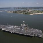 El USS Harry S. Truman salió de su puerto base de Norfolk, Virginia, el 1 de diciembre y entró en el mar Mediterráneo el 14 de diciembre
