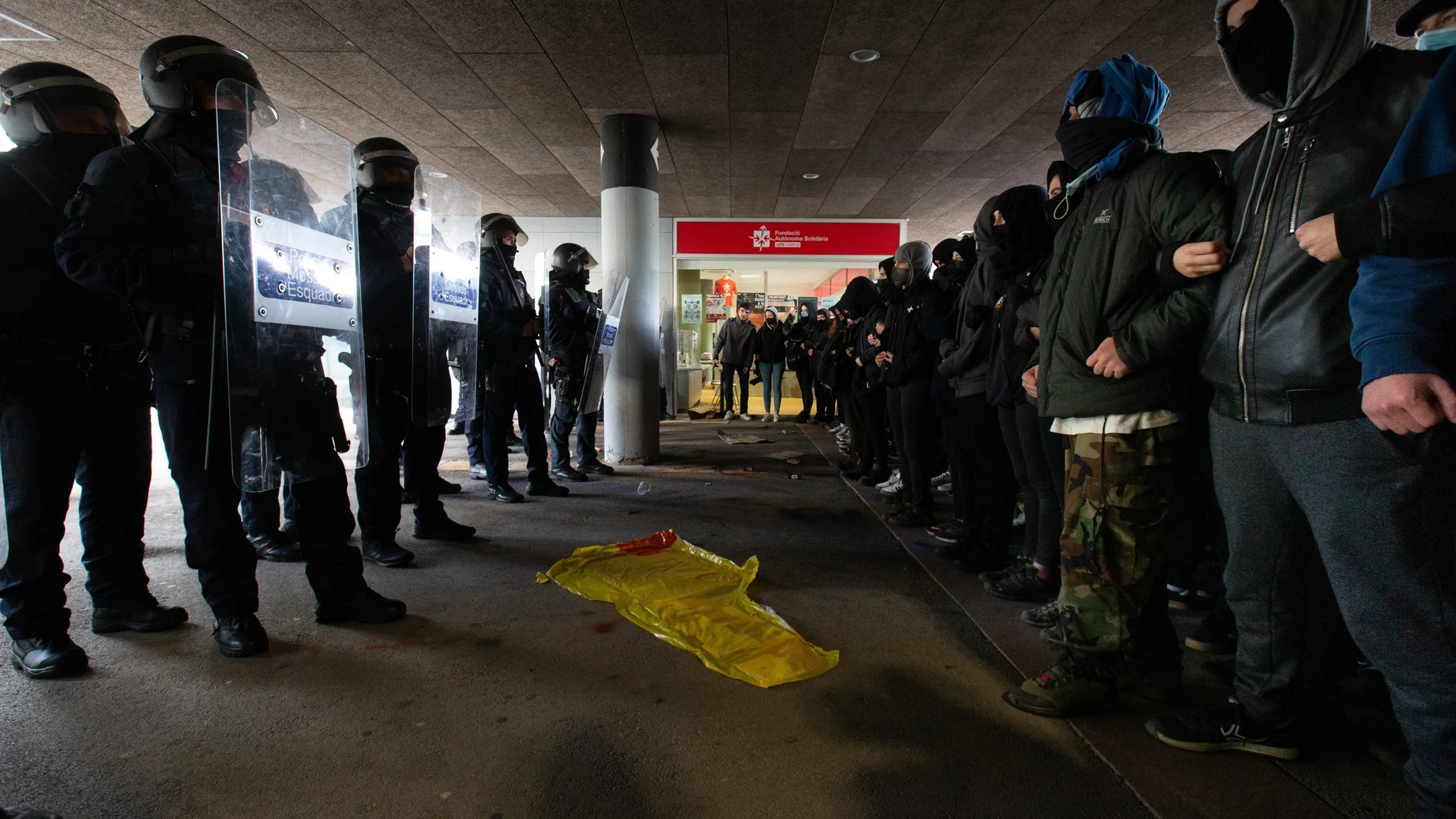 La asociación precisa de escolta policial desde que comenzó su andadura (en la imagen, un acto de 2021)