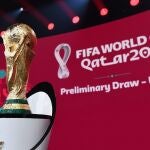 El trofeo de la Copa del Mundo de 2022