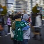 Ambiente navideño en las calles del centro de Madrid
