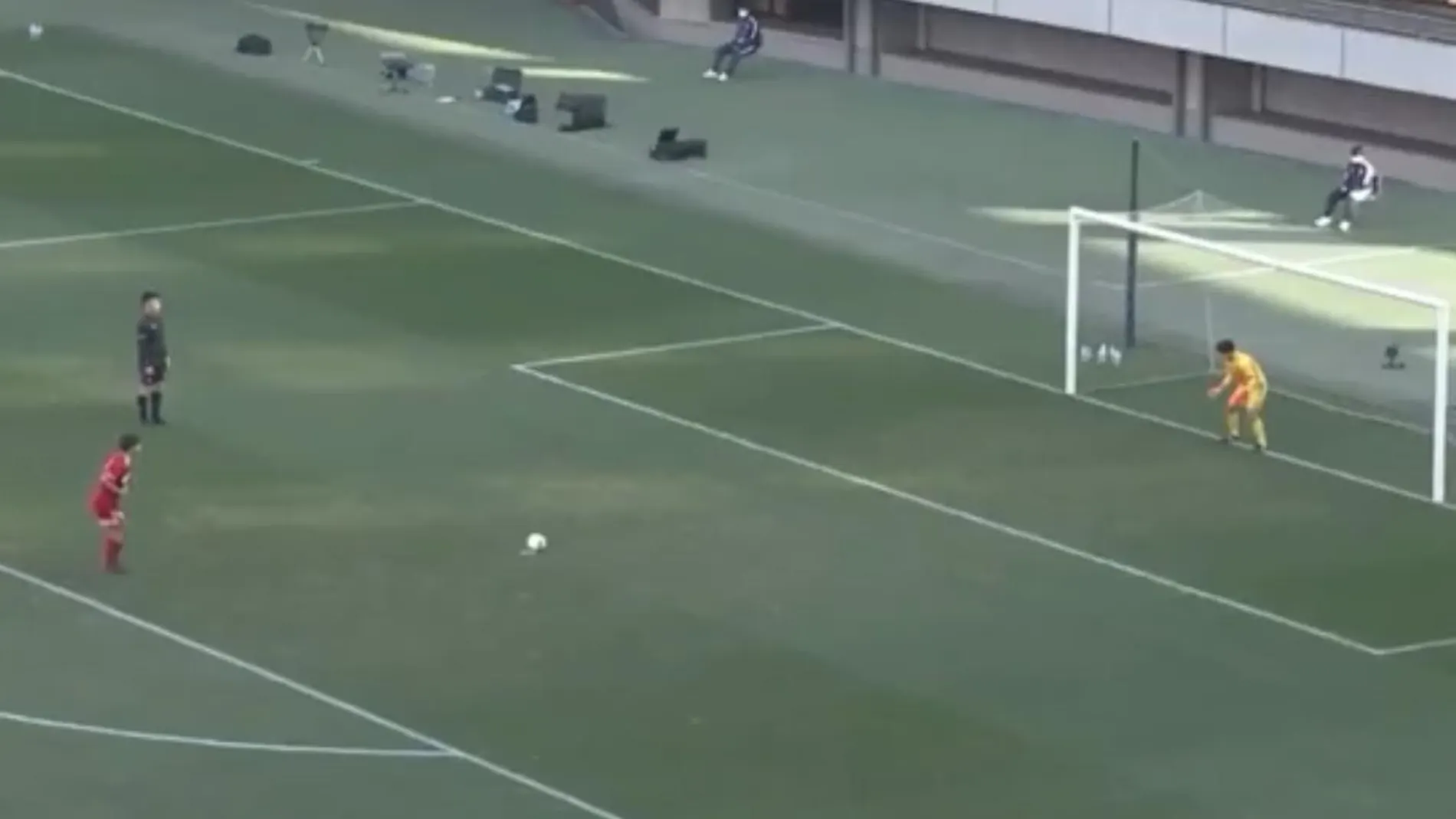 Imagen del curioso penalti