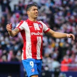 Luis Suárez con el Atlético de Madrid.