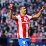 Luis Suárez con el Atlético de Madrid.