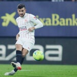 Óscar Rodríguez con el Sevilla.