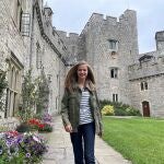 La princesa Leonor de Borbón a su llegada al UWC Atlantic College de Gales