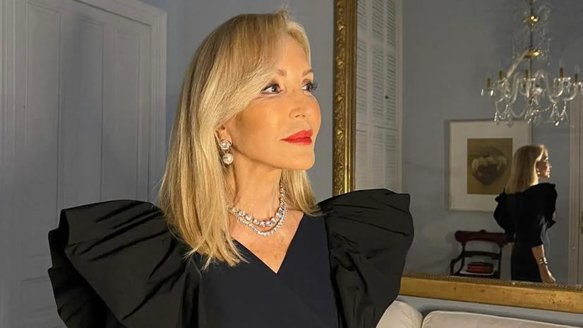 Carmen Lomana se apunta a la tendencias de los leggings.