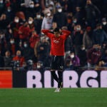 Aleix Febas con el Real Mallorca.