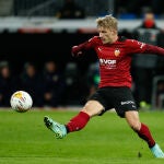 Daniel Wass con el Valencia.