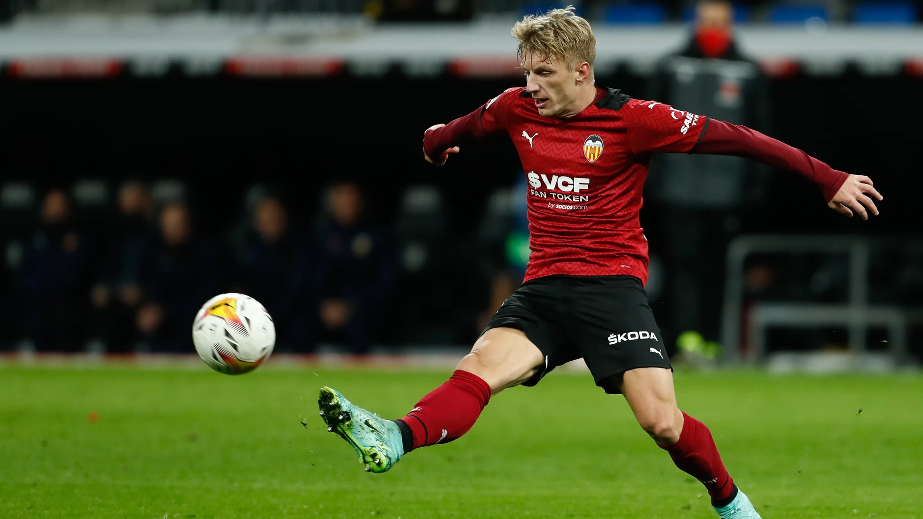 Daniel Wass con el Valencia.