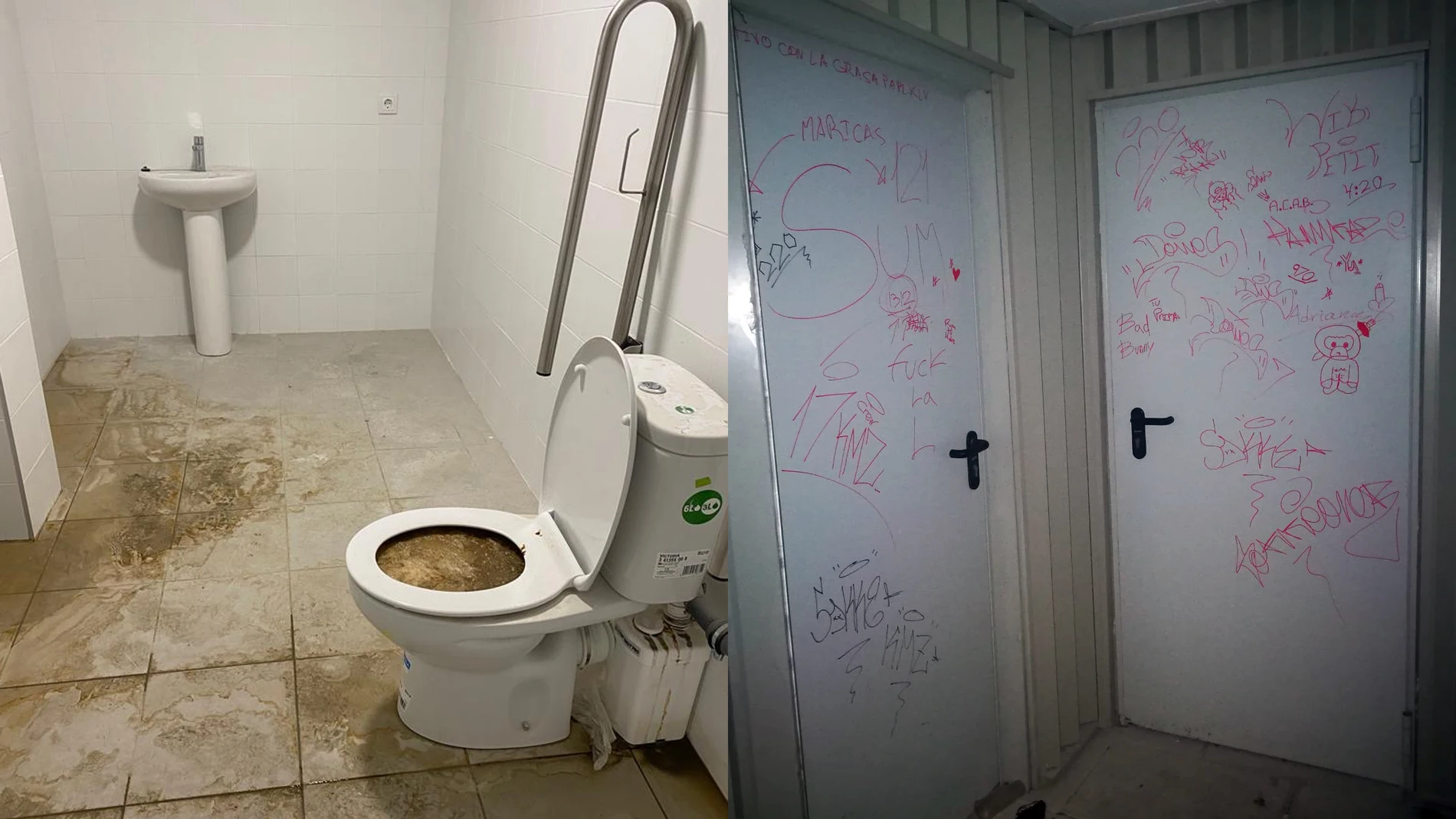 Algunos de los desperfectos de las viviendas de El Rosón, Getafe.