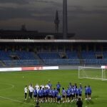 Entrenamiento del Real Madrid en Riad