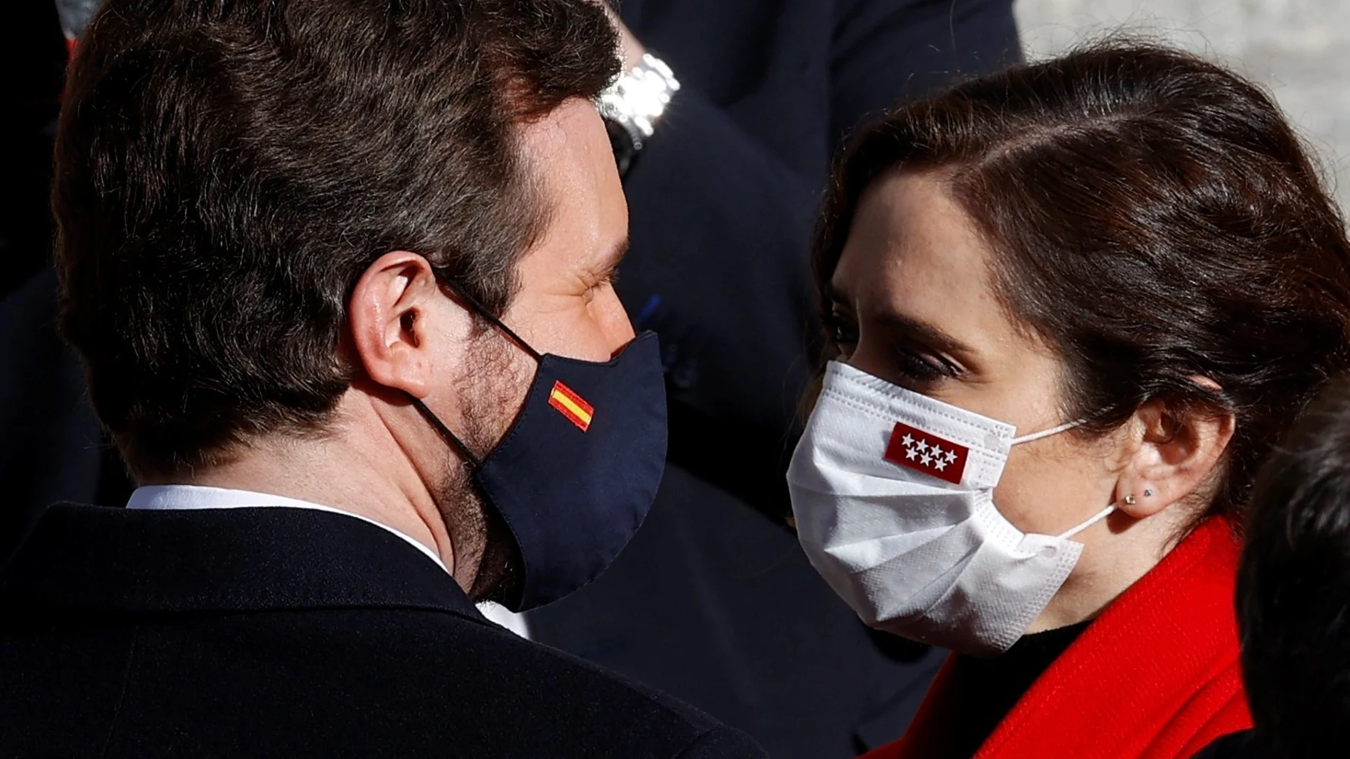 El líder del PP, Pablo Casado y la presidenta de la Comunidad de Madrid, Isabel Díaz Ayuso, en una imagen de archivo