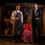 David García y Juan Manuel del Rey en el Corral de la Morería.