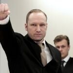 El ultraderechista noruego Anders Behring Breivik durante su juicio en 2012