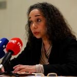 GRAF1073. MADRID, 17/01/2022.- La abogada de origen dominicano y nueva embajadora estadounidense en España y Andorra, Julissa Reynoso Pantaleón a su llegada al aeropuerto internacional de Barajas en Madrid este lunes. EFE/Chema Moya