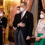 Los Reyes Felipe y Letizia durante un acto la semana pasada