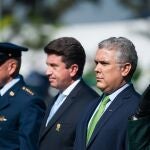 El ministro de Defensa, Diego Molano, y el presidente de Colombia, Iván Duque. 17/01/2022