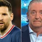 Leo Messi y Josep Pedrerol.