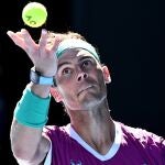 Rafa Nadal, durante su participación en el Open de Australia