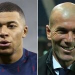 Kylian Mbappé y Zinedine Zidane.