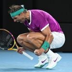 El puntazo de Nadal ante Khachanov merecía una celebración así
