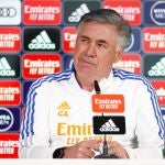 Carlo Ancelotti, en una conferencia de Prensa