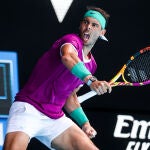 Nadal celebra su acceso a los cuartos de final del Abierto de Australia