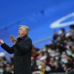 Ancelotti, en uno de los últimos partidos del Real Madrid