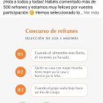 Anuncio de la Concejalía de Aldeas de Alcalá la Real con los refranes seleccionados. REDES SOCIALES