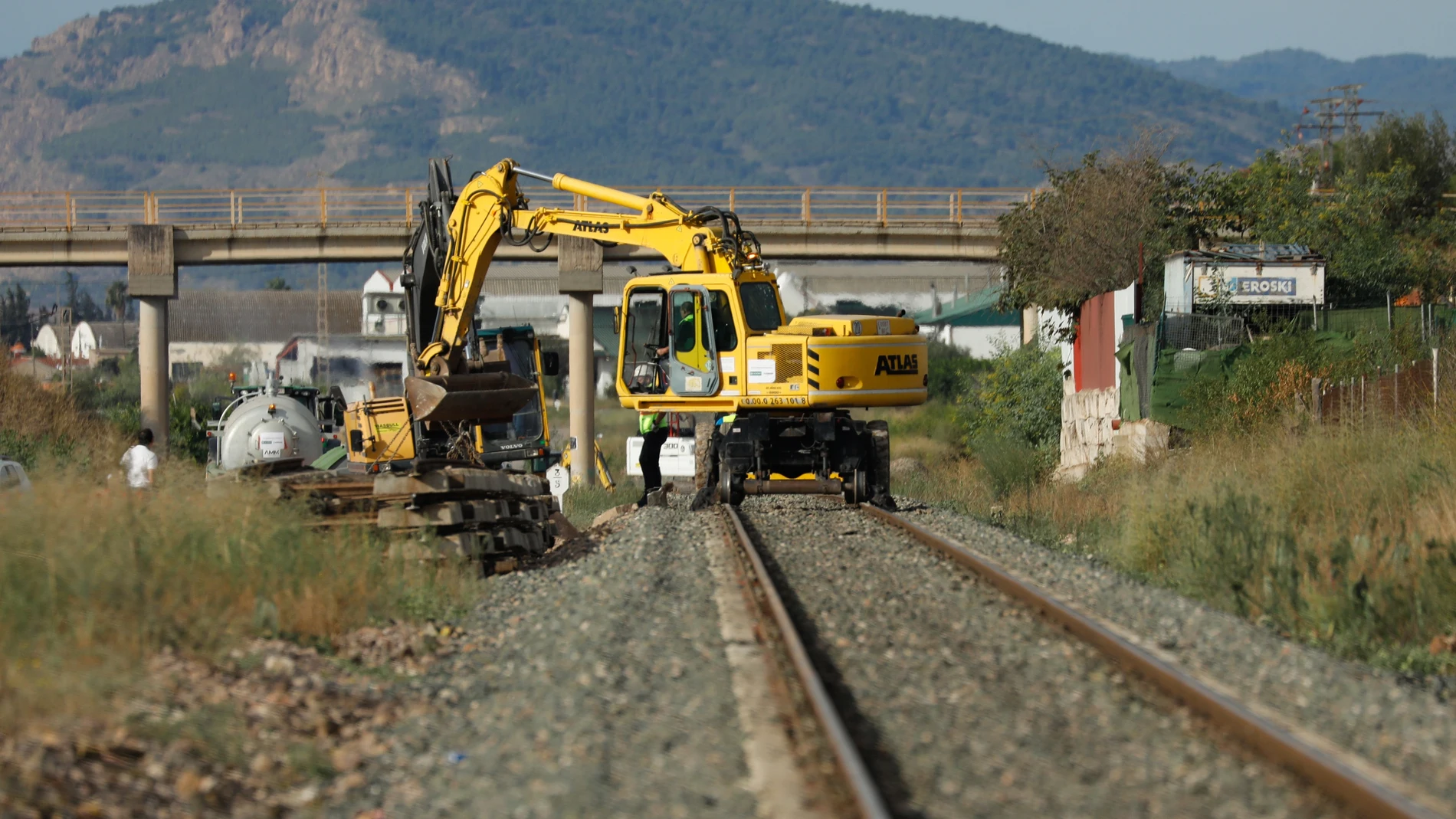 Obras del tramo del AVE Lorca-Pulpí