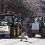 Tractorada de protesta por las calles de Salamanca