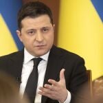 El presidente de Ucrania, Volodymyr Zelensky