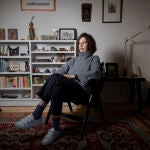 Elena Serrano, en su casa de Madrid