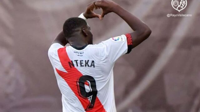Randy Nteka con el Rayo Vallecano.